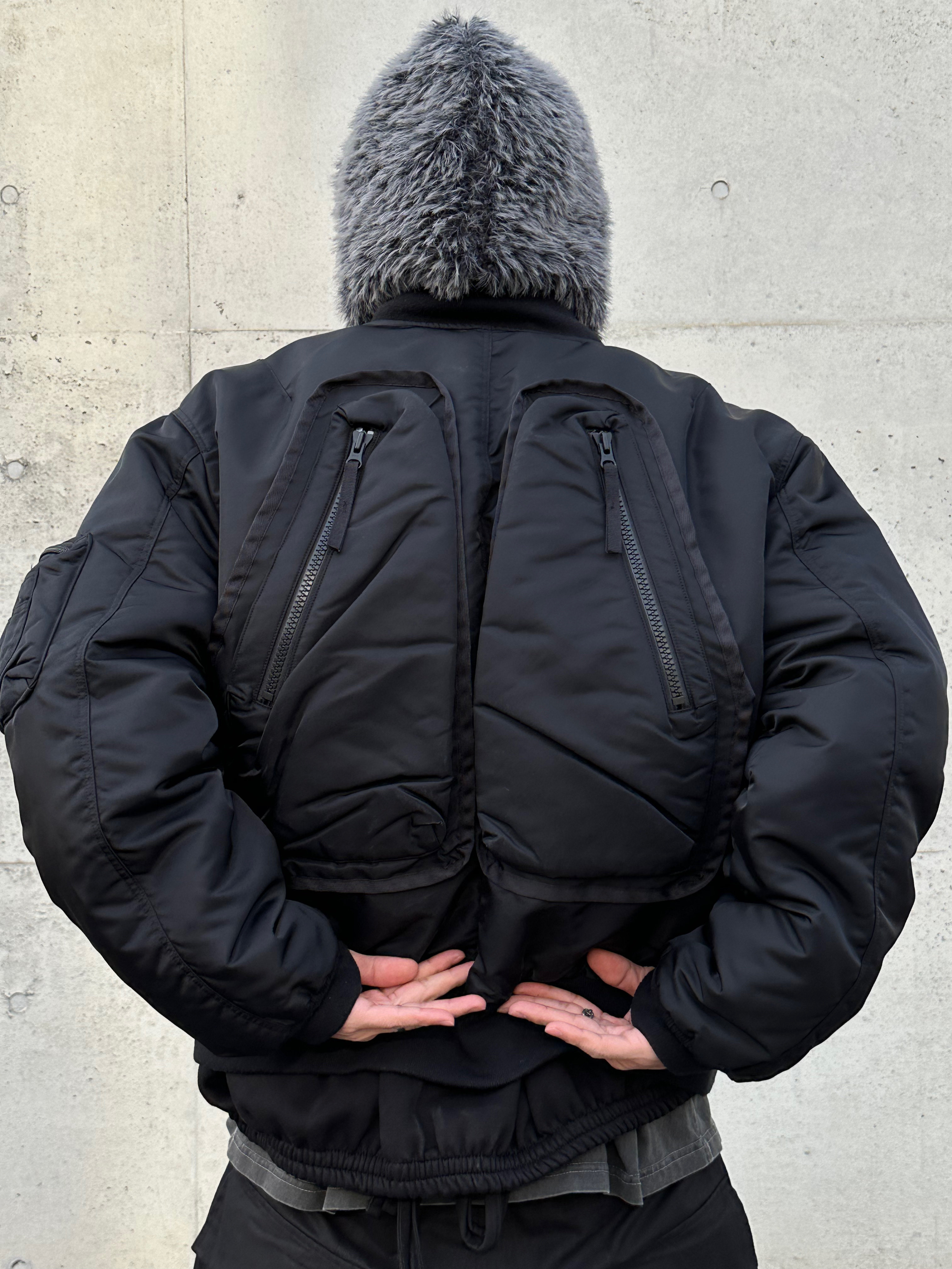 Wapworks Wide Safety Cargo Pants Black, Converse x Drkshdw Turbowpn Black Cream 착용 스타일 - 2