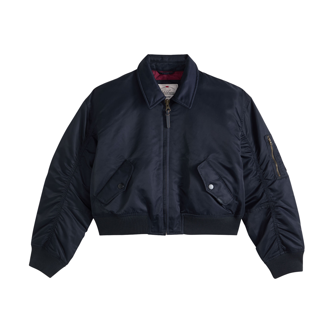005AQ-0001 Levi's Bowie Crop Bomber Jacket Black