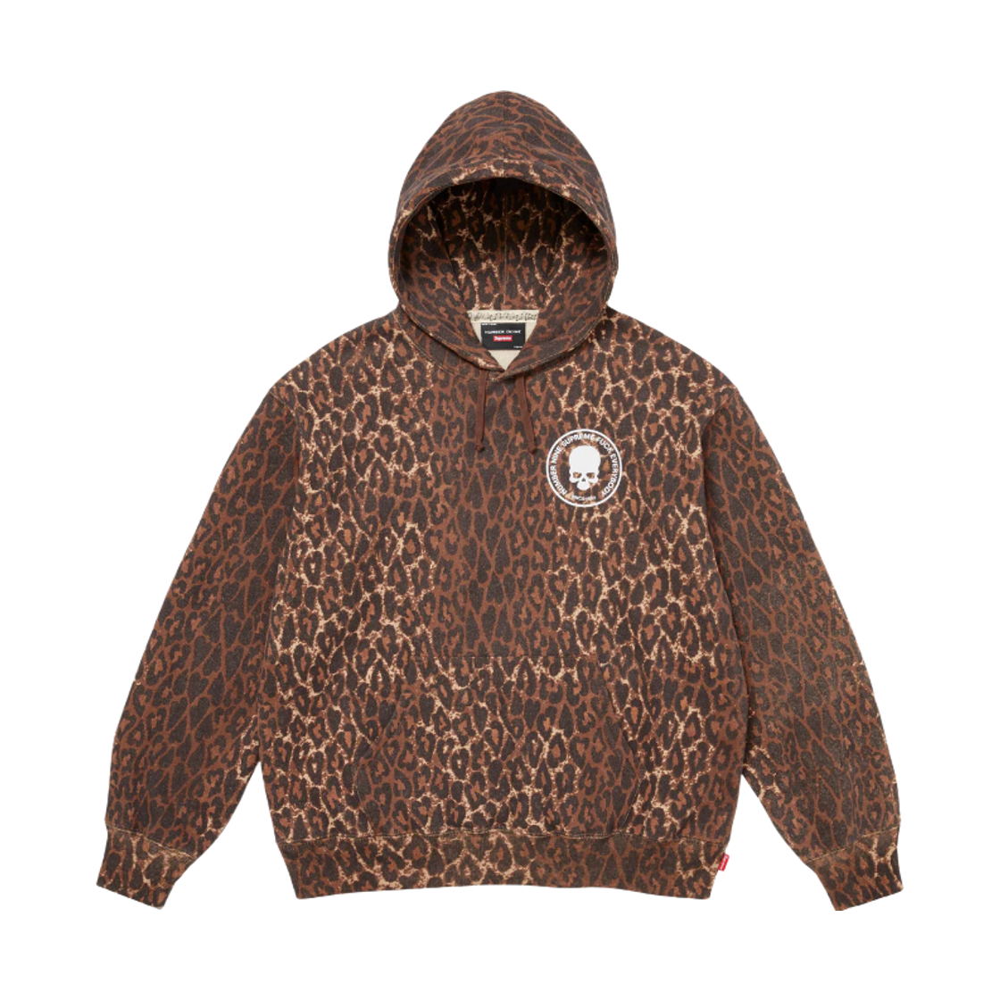 슈프림 x 넘버 나인 후드 스웨트셔츠 레오파드 - 25FW(Supreme x Number (N)ine Hooded Sweatshirt Leopard - 25FW)