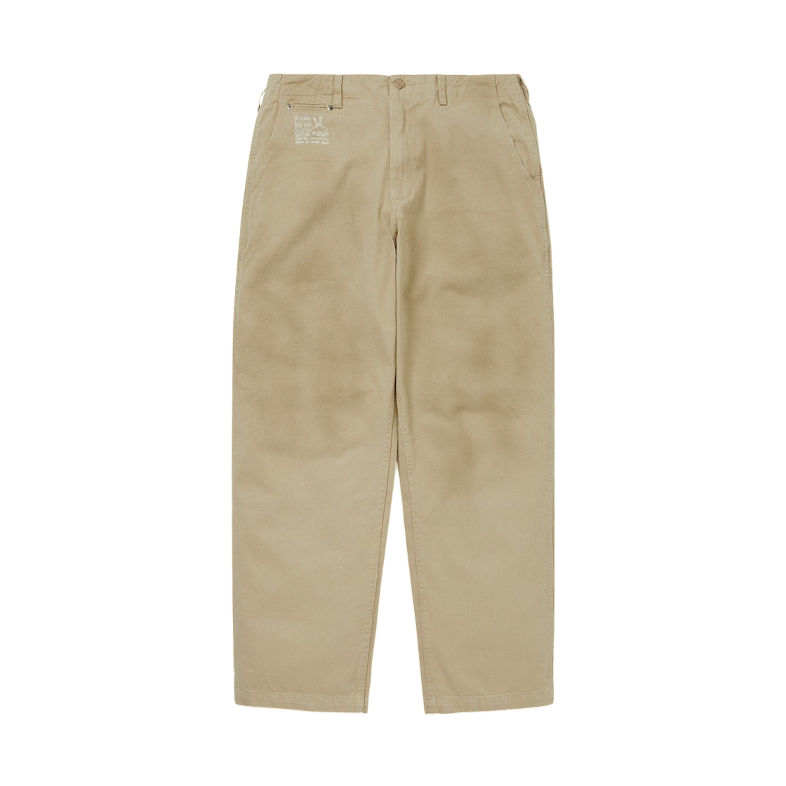 DN253WPACP01-KHA Thisisneverthat x Daniel Johnston Faded Twill Pant Khaki