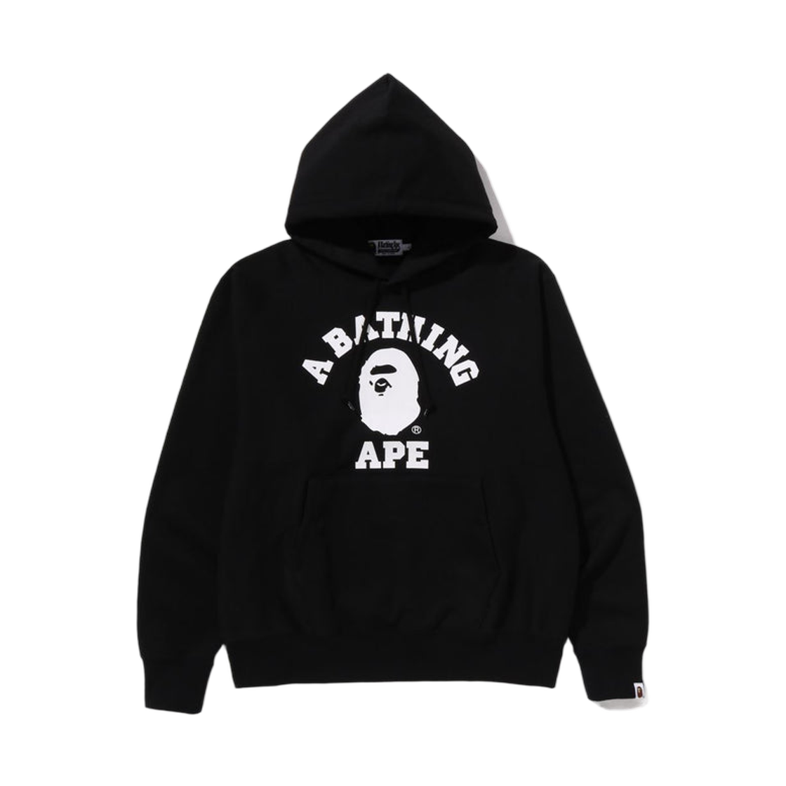 - BAPE Classic College Pullover Hoodie Black