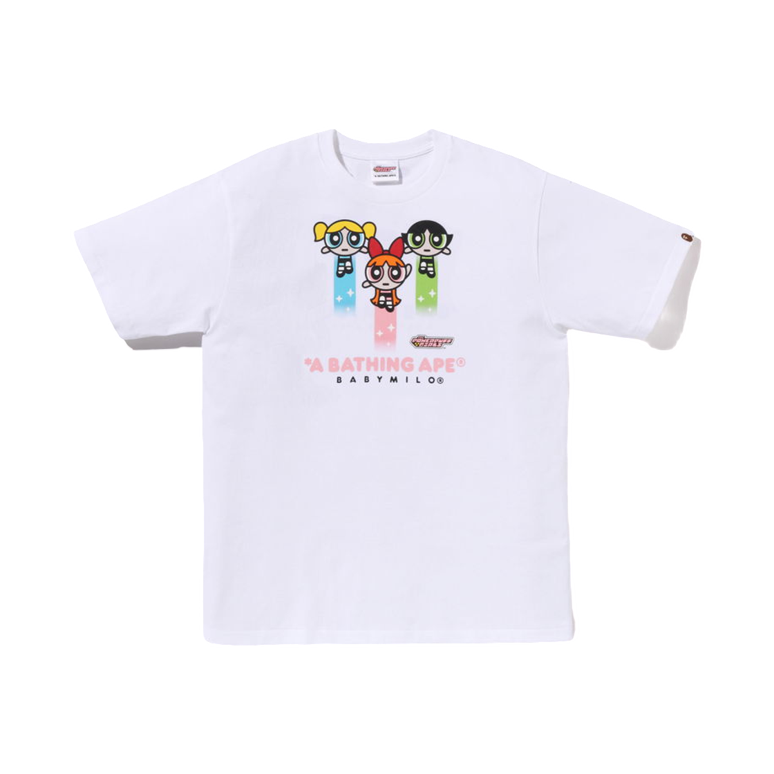 베이프 x 파워퍼프걸 마일로 티셔츠 화이트(BAPE x The Powerpuff Girls Milo T-Shirt White) - 1