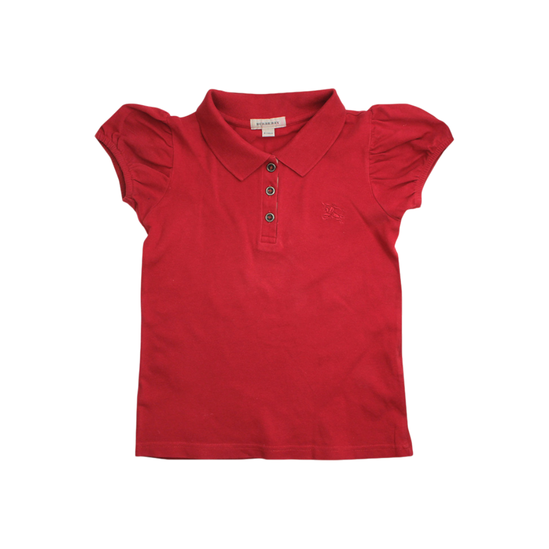 ITIBHTV9RB6Q Burberry Kids Maroon Pique Shirt (Age 6)