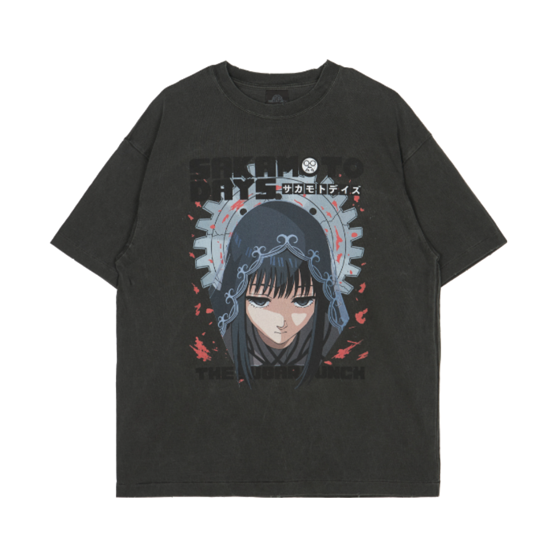 슈가펀치 x 사카모토 데이즈 반팔 티셔츠 007 오사라기 블랙