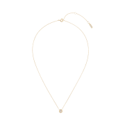 NUMBERING #3702 Bezel Set Solitaire Pendant Necklace Gold