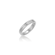 Byweekend Double Round Ring Silver