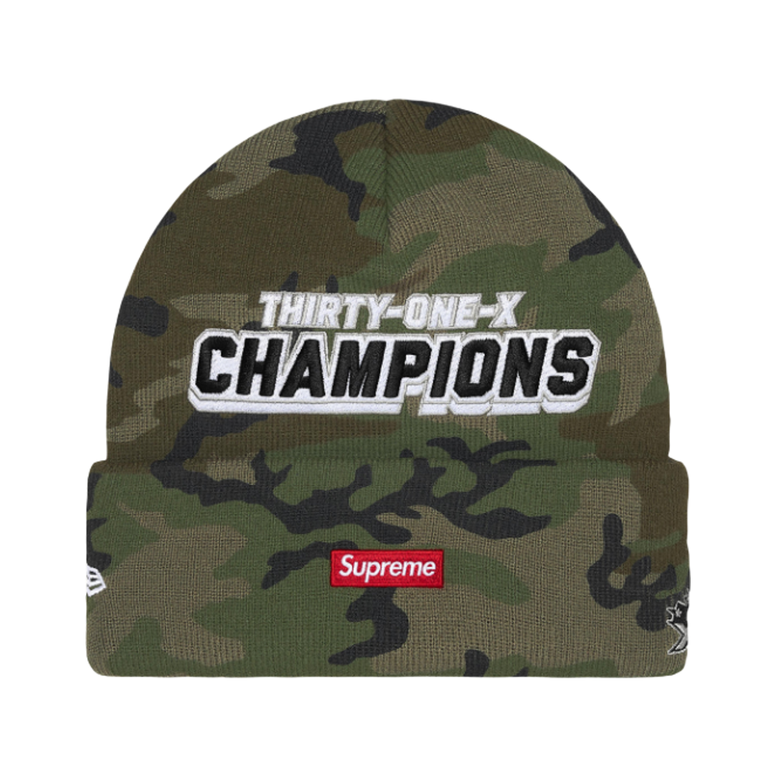 슈프림 뉴에라 풋볼 비니 우드랜드 카모 - 25FW(Supreme New Era Football Beanie Woodland Camo - 25FW) - 2