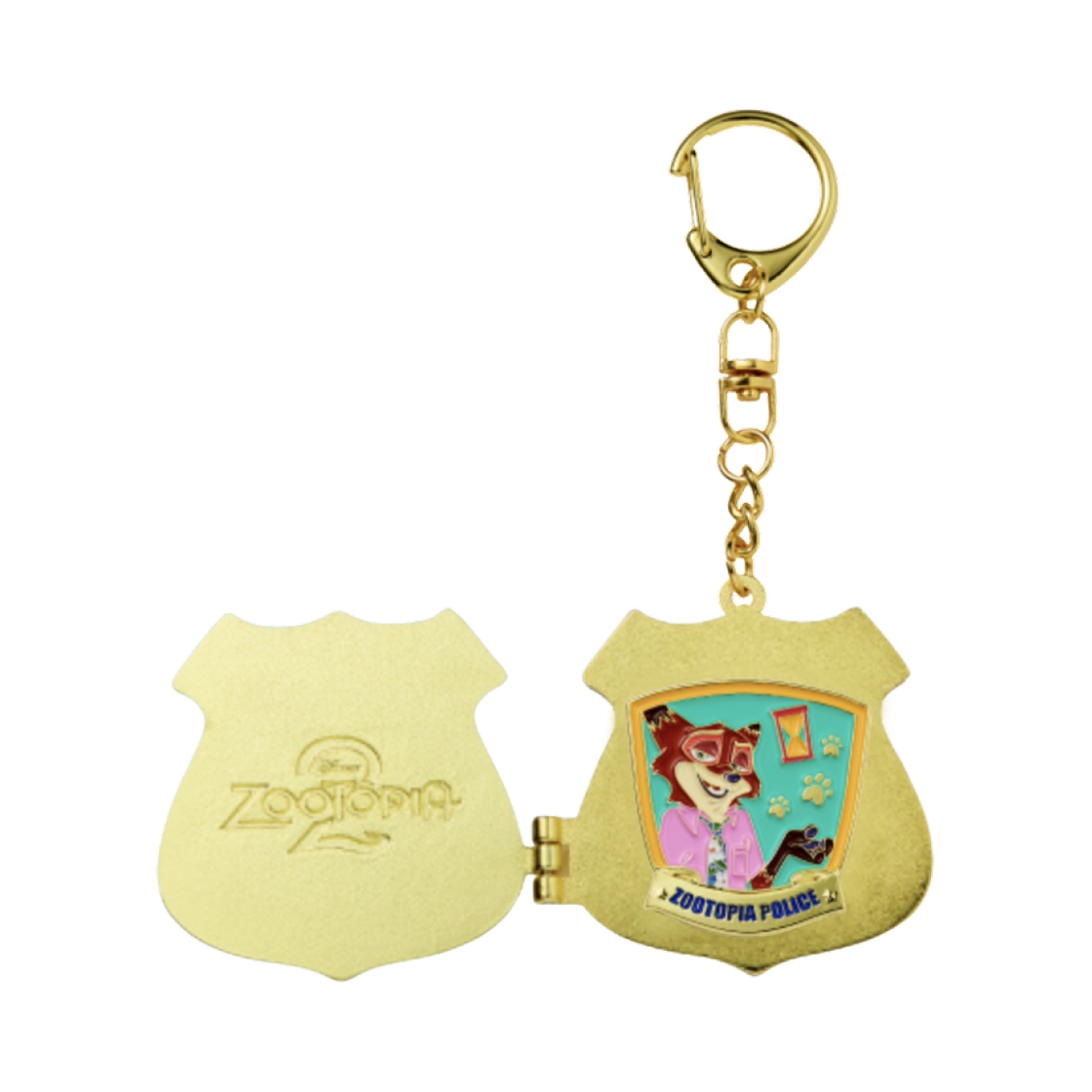 CGV x 주토피아 2 닉 경찰 뱃지 키링(CGV x Zootopia 2 Nick Police Badge Keyring) - 1