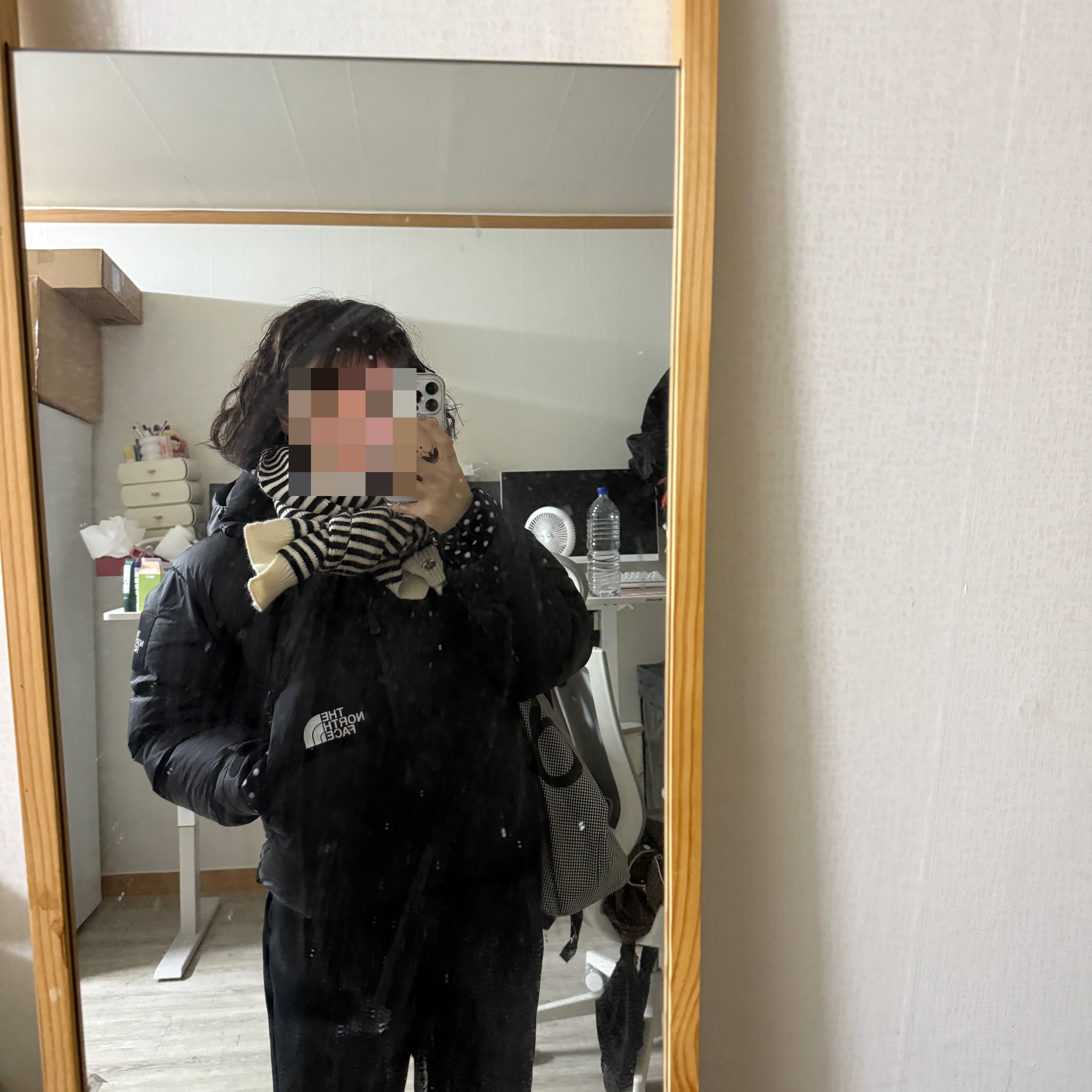 The North Face White Label Project Down Jacket RDS Black - 25FW 착용 스타일