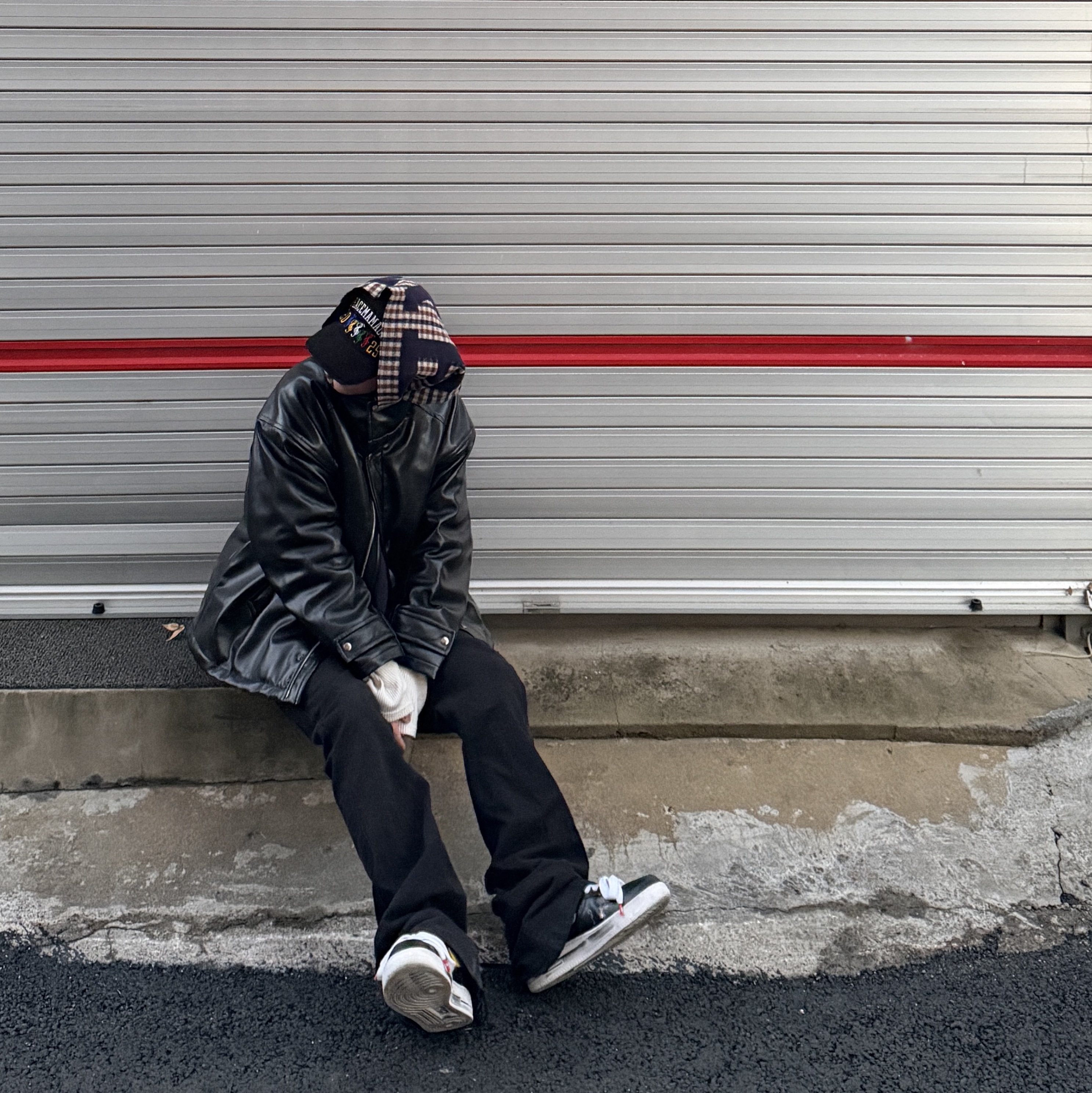 Nike x Peaceminusone Air Force 1 Low Para-Noise 3.0 Black and Multicolor, Nonnod Flared Pants Black 착용 스타일