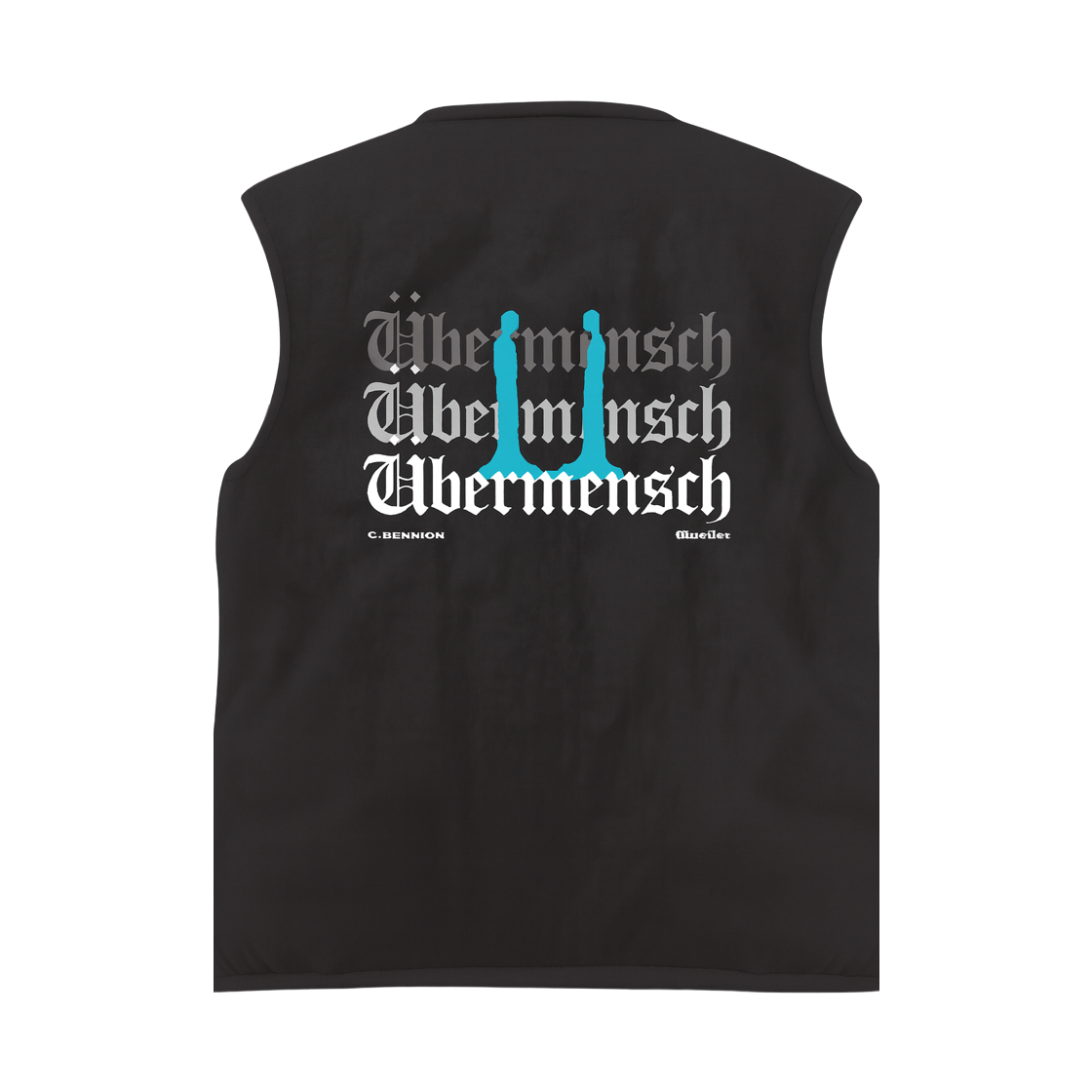 지드래곤 위버멘쉬 리버시블 베스트 블랙 베이지(G-DRAGON Ubermensch Reversible Vest Black Beige)