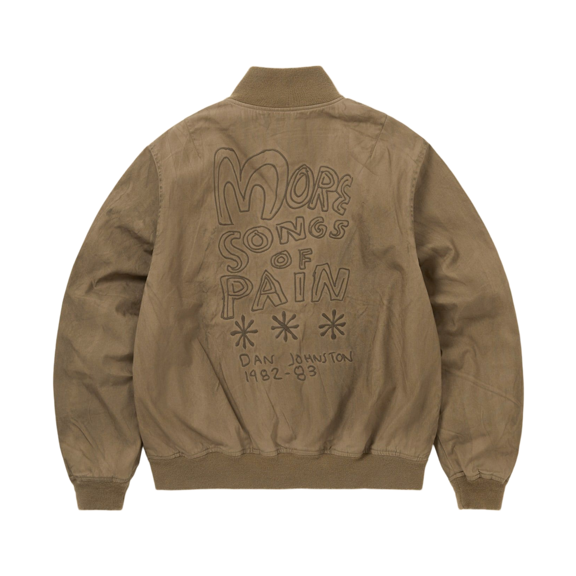 디스이즈네버댓 x 다니엘 존스턴 워시드 탱커 자켓 카키(Thisisneverthat x Daniel Johnston Washed Tanker Jacket Khaki) - 2