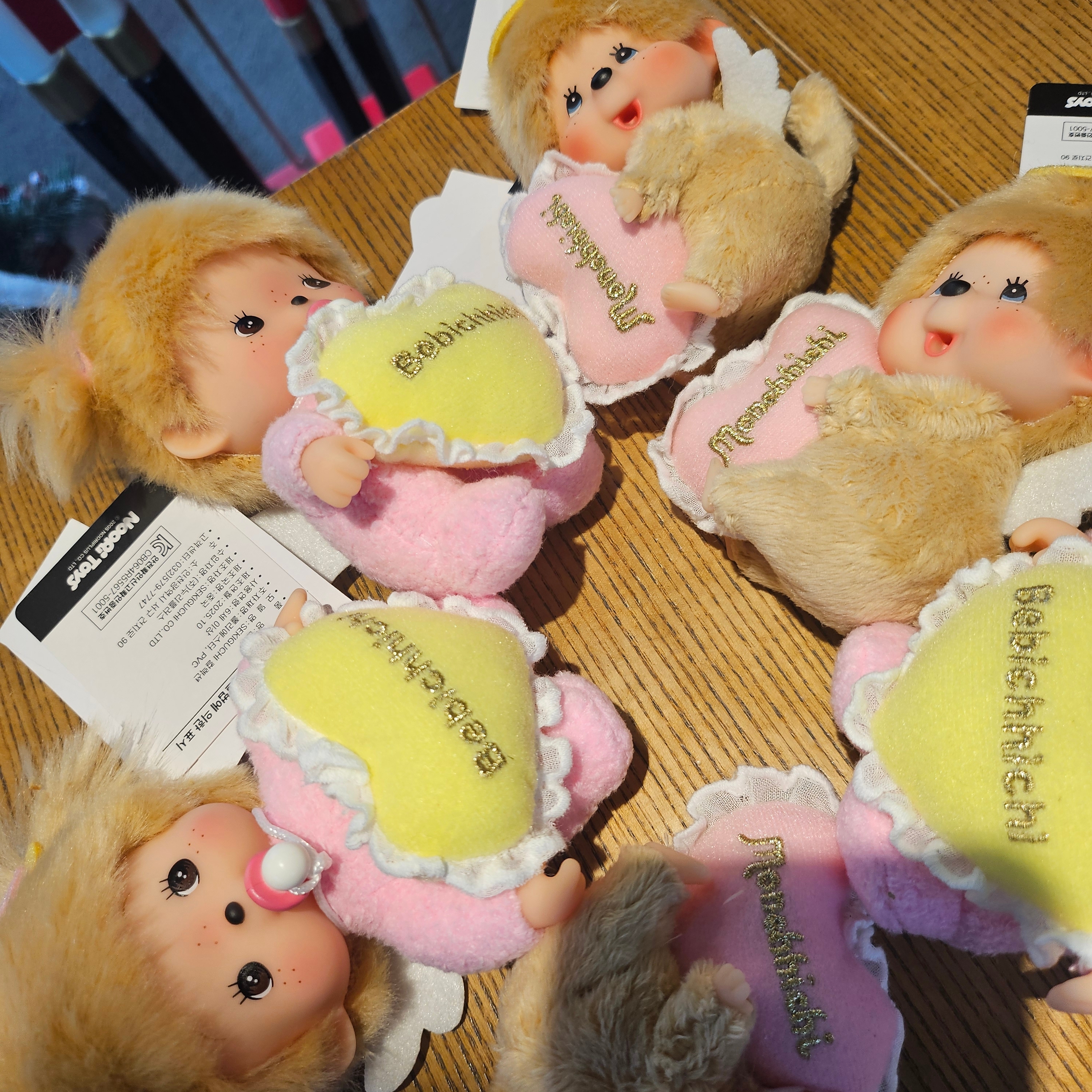 Monchhichi Love Happy Angel Bebichhichi S Girl Beige 착용 스타일