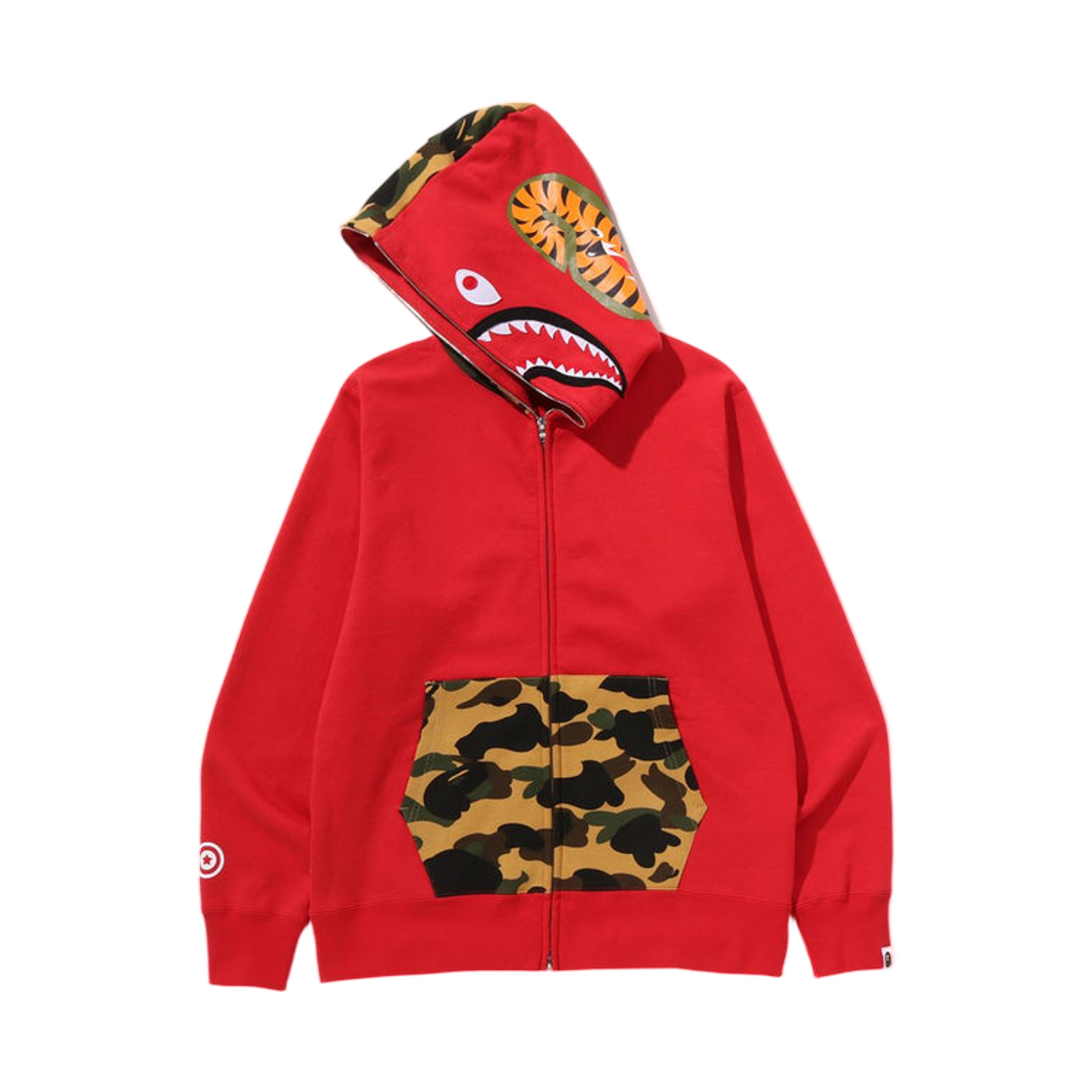 베이프 샤크 풀 집 후드 레드(BAPE Shark Full Zip Hoodie Red) - 2