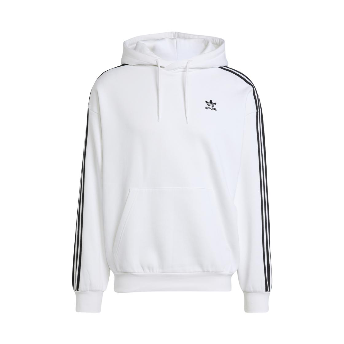 아디다스 아디컬러 배기 핏 후드 블랙 화이트 블랙 - US 사이즈(Adidas Adicolor Baggy Fit Hoodie White Black - US Sizing) - 1