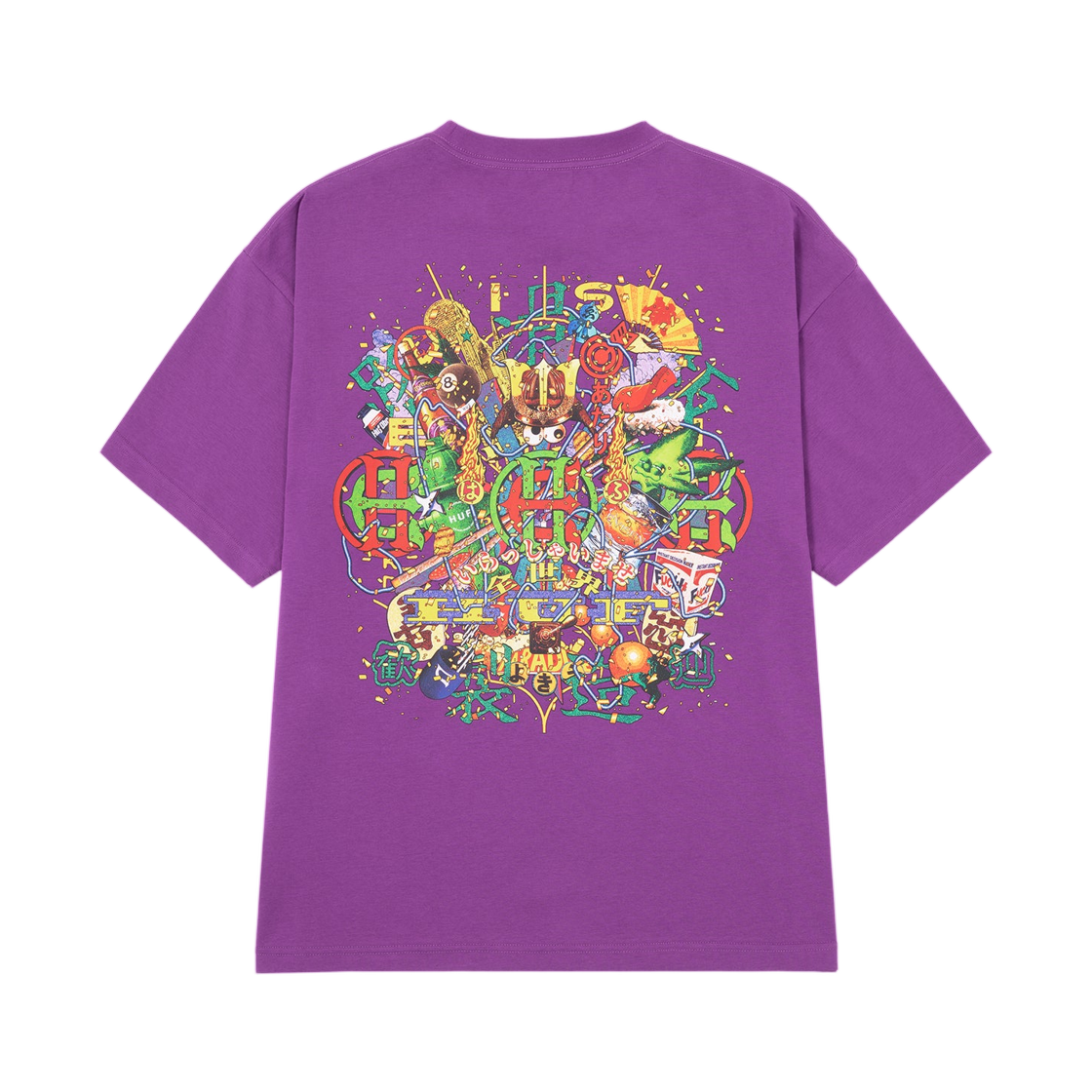 허프 x 에비센 스케이트보드 허프 올스타 티셔츠 퍼플(HUF x Evisen Skateboards Huf Allstar T-Shirt Purple)