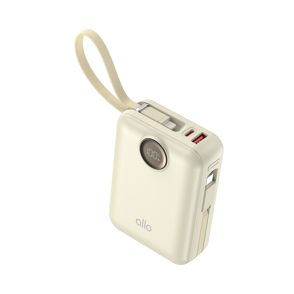 알로코리아 대용량 일체형 미니 고속충전 보조배터리 20000mAh(AlloKorea Large Capacity Integral Mini Quick Charging Auxiliary Battery 20,000 mAh)