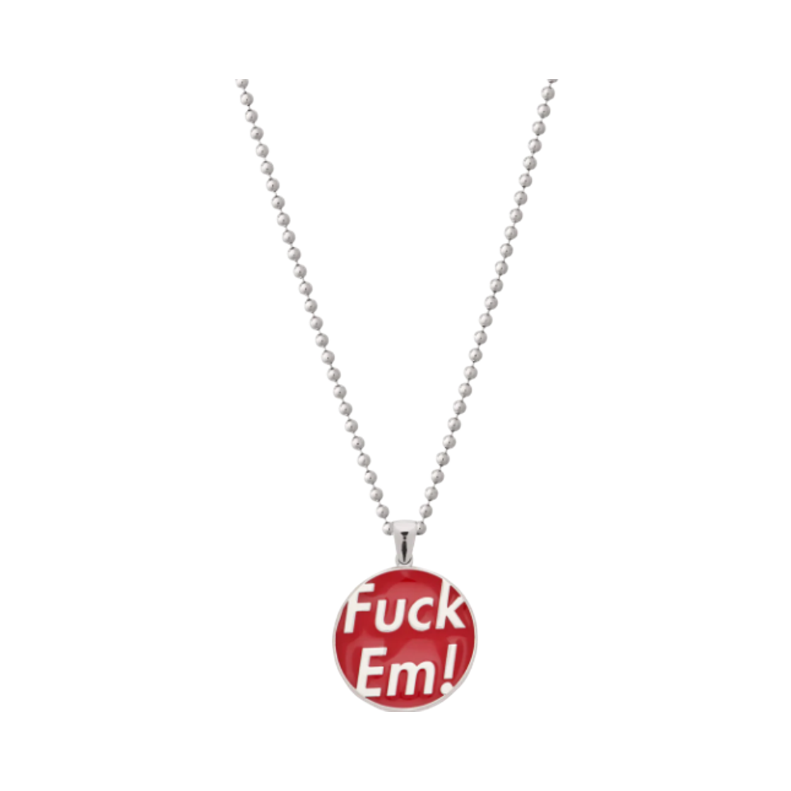 슈프림 x 제이콥 앤 코 퍽 EM 펜던트 스털링 실버 - 25FW(Supreme x Jacob & Co. Fuck EM Pendant Sterling Silver - 25FW)
