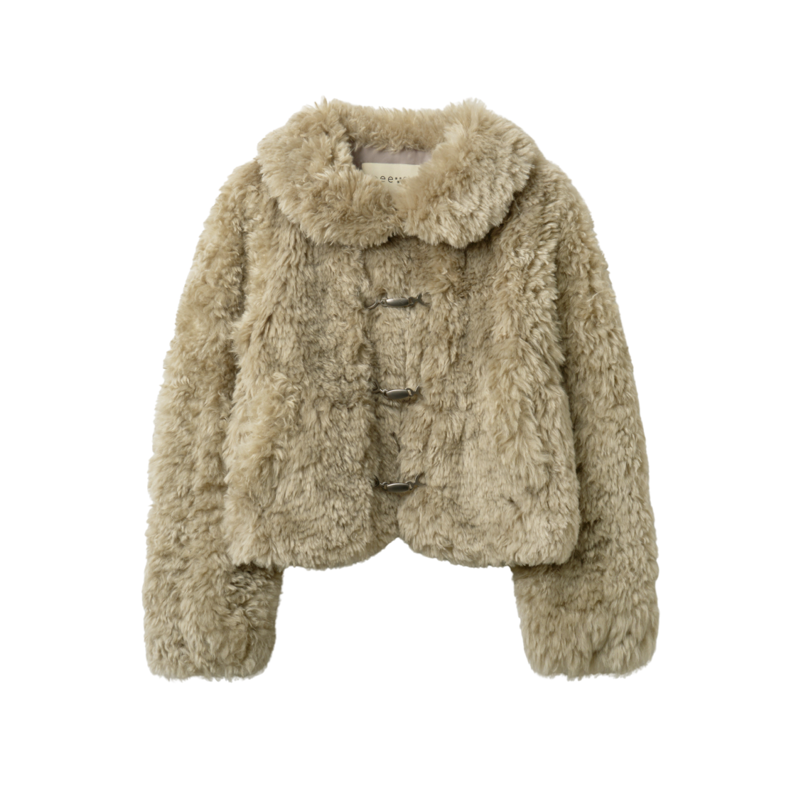 피브스 피브스 퍼 자켓 베이지