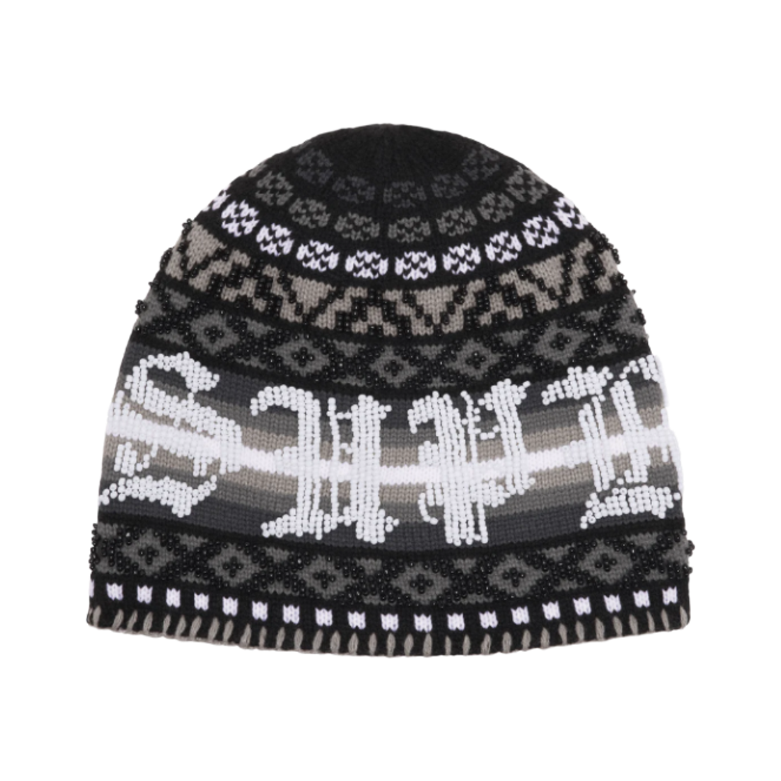 슈프림 비디드 비니 블랙 - 25FW