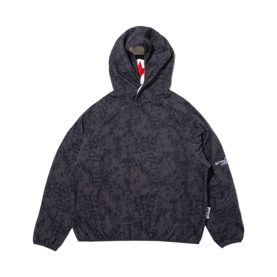 - BAPE x Kazuki Kuraishi Digital Camo Mod Shark Hoodie Charcoal