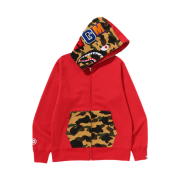 BAPE Shark Full Zip Hoodie Red