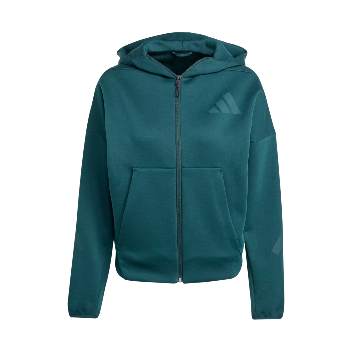 (W) 아디다스 스포츠웨어 Z.N.E. 풀집 후드 오로라 아이비 - KR 사이즈((W) Adidas Sportswear Z.N.E. Full-Zip Hoodie Aurora Ivy - KR Sizing) - 1