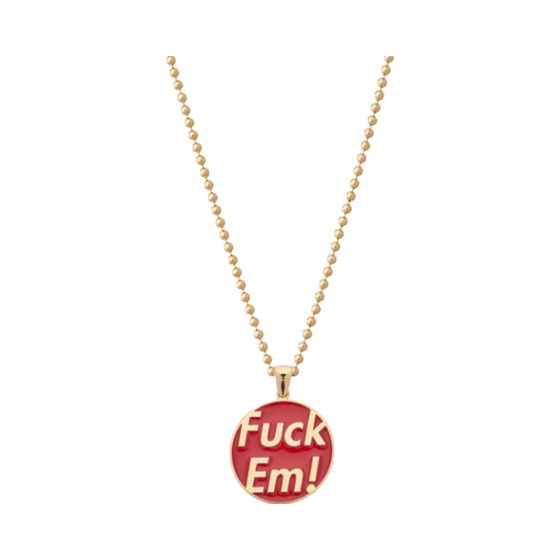 슈프림 x 제이콥 앤 코 퍽 EM 펜던트 14K 골드 - 25FW(Supreme x Jacob & Co. Fuck EM Pendant 14k Gold - 25FW)