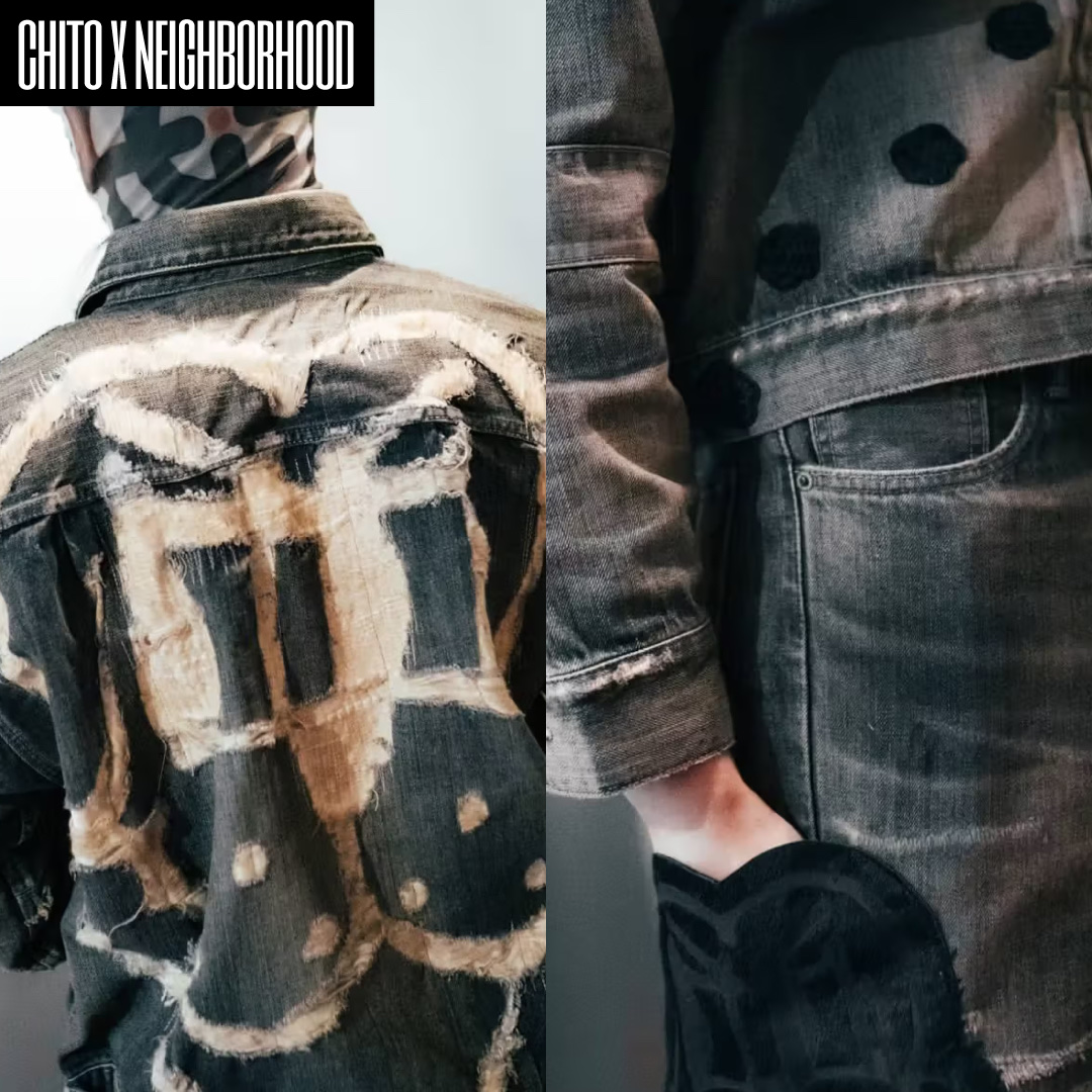 Neighborhood x Clot Savage Denim Type-1 Jacket Indigo 착용 스타일 - 3