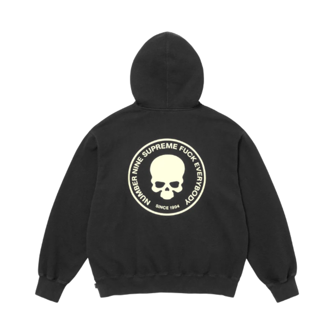 슈프림 x 넘버 나인 후드 스웨트셔츠 블랙 - 25FW(Supreme x Number (N)ine Hooded Sweatshirt Black - 25FW) - 2