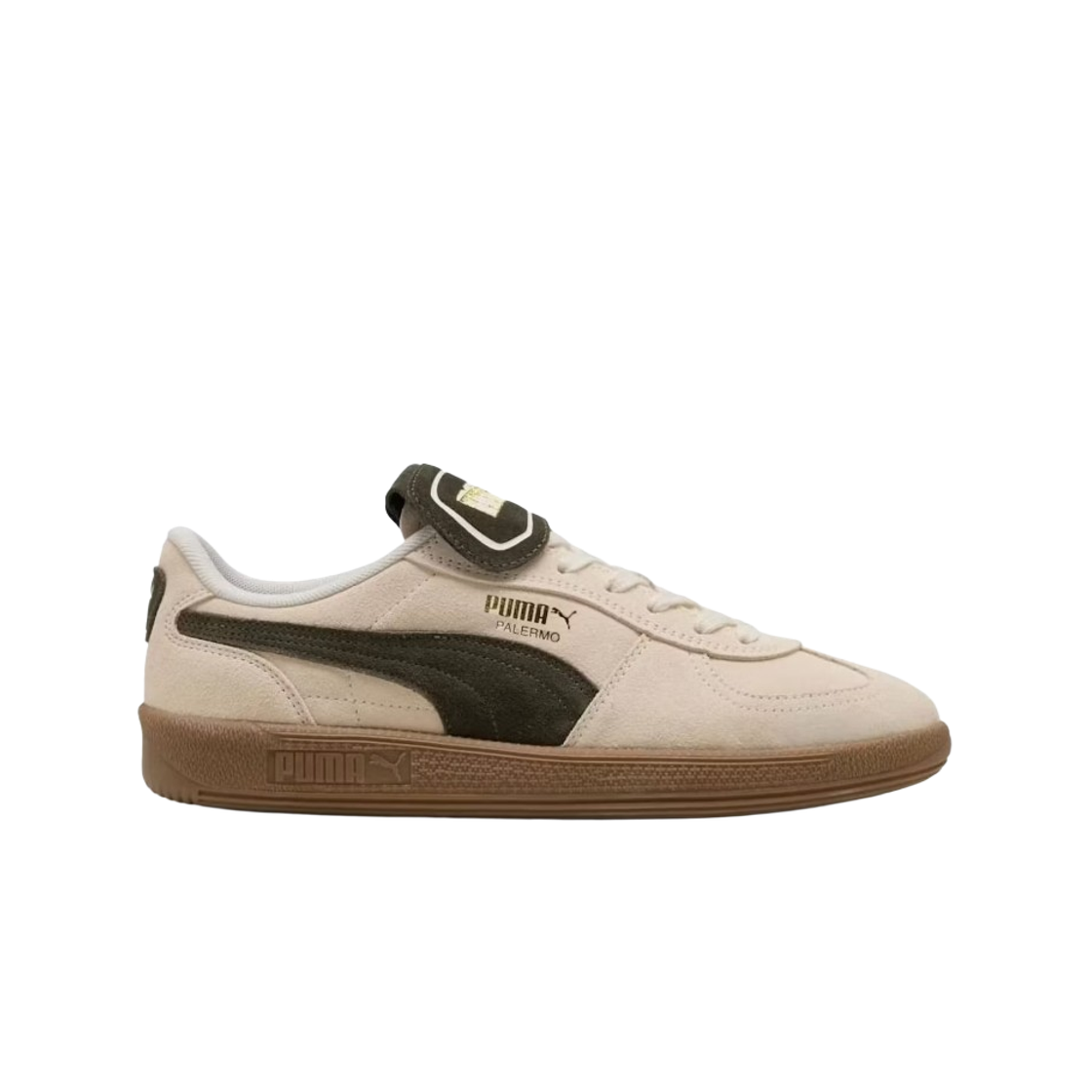 402350-04 Puma Palermo Premium Suede Light Brown Dark Olive