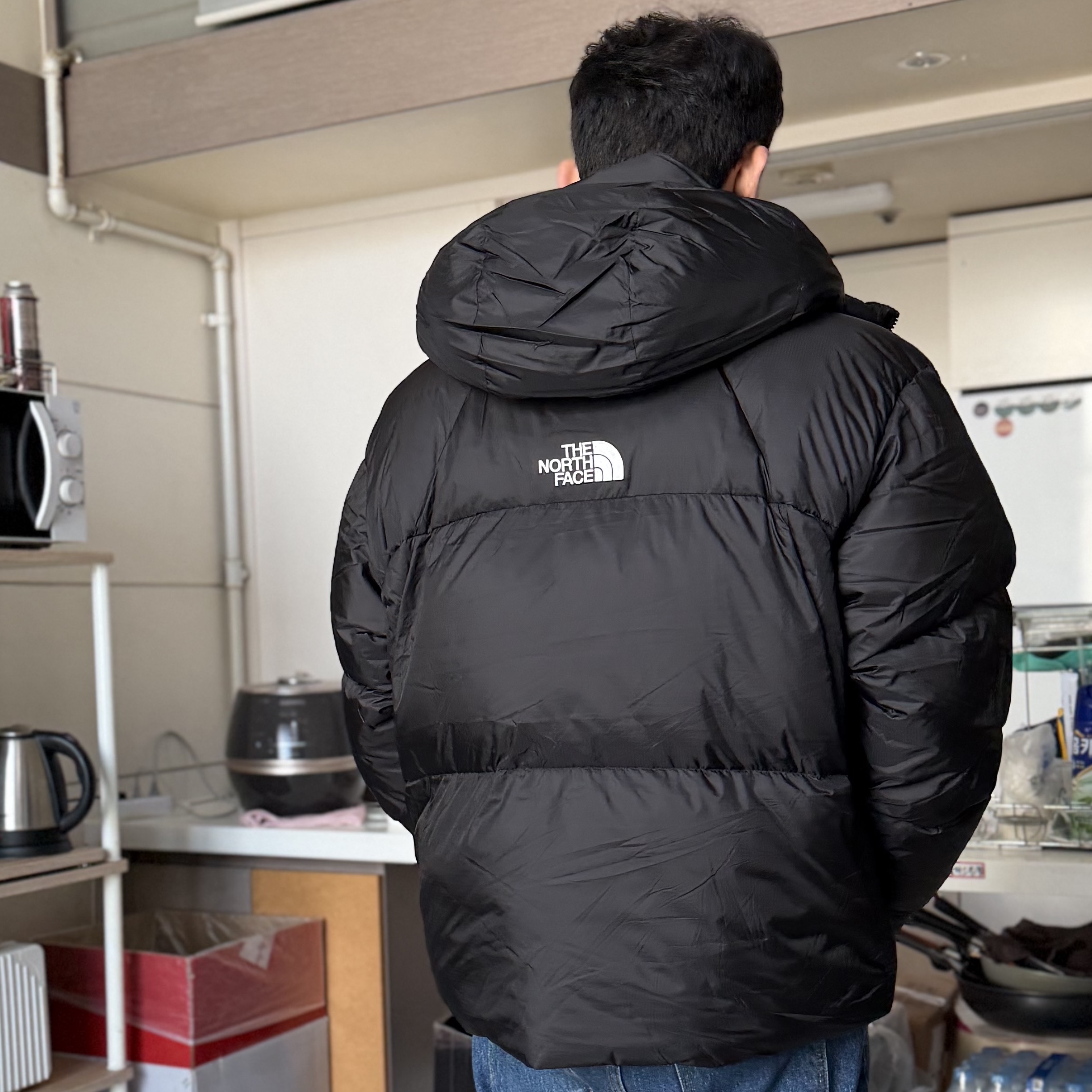 The North Face White Label Project Down Jacket RDS Black - 25FW 착용 스타일