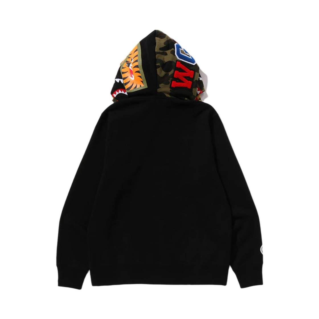베이프 샤크 풀 집 더블 후드 블랙(BAPE Shark Full Zip Double Hoodie Black) - 3