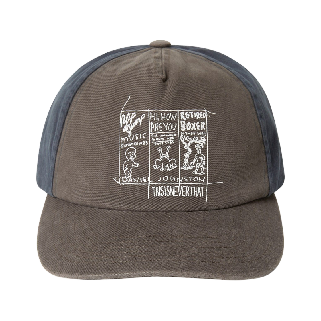 디스이즈네버댓 x 다니엘 존스턴 3-프레임 워시드 캡 차콜(Thisisneverthat x Daniel Johnston 3-Frame Washed Cap Charcoal) - 2
