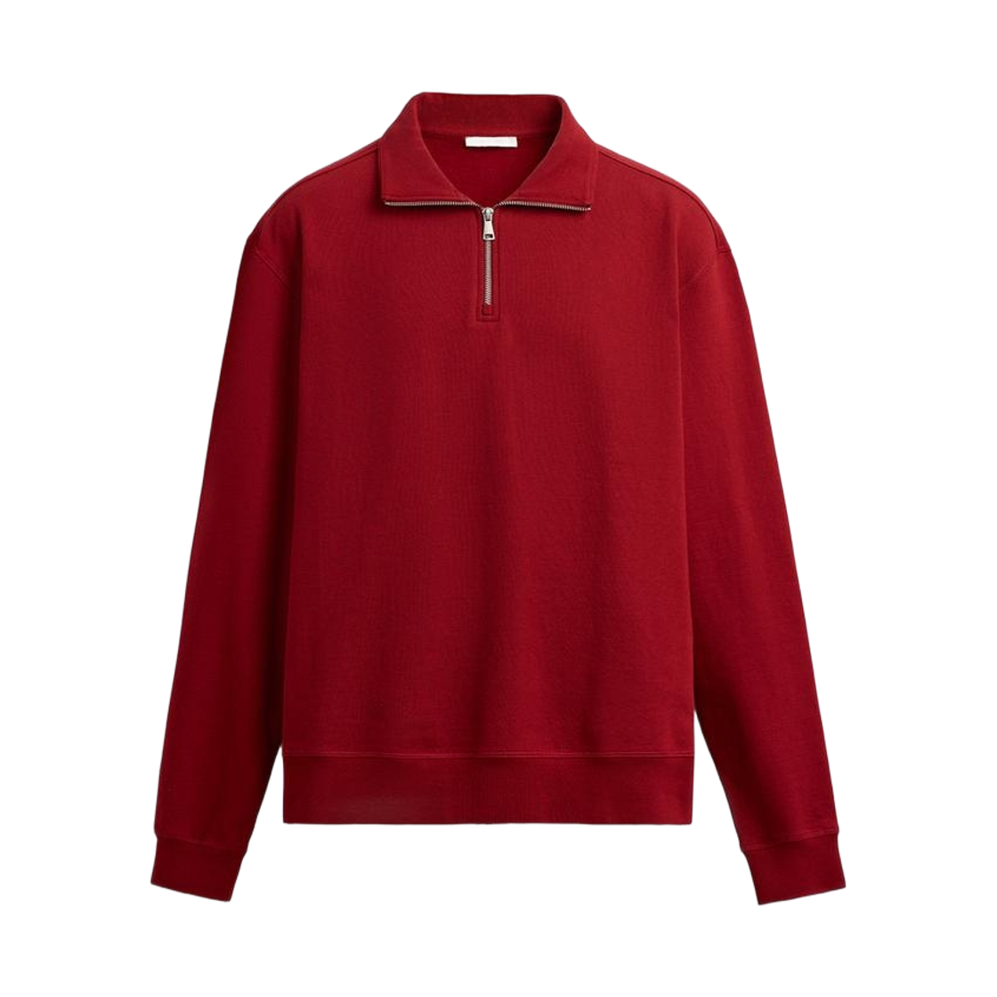 자라 베이직 지퍼넥 스웨트셔츠 레드(Zara Basic Zipper Neck Sweatshirt Red) - 1