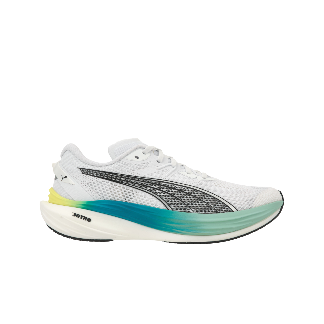 378449-07 Puma Deviate Nitro 3 Wide White Speed Blue