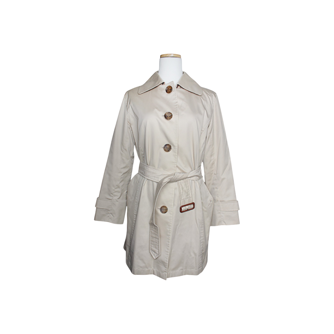 버버리 베이지 벨티드 트렌치 코트 44(Burberry Beige Belted Trench Coat Size 44)