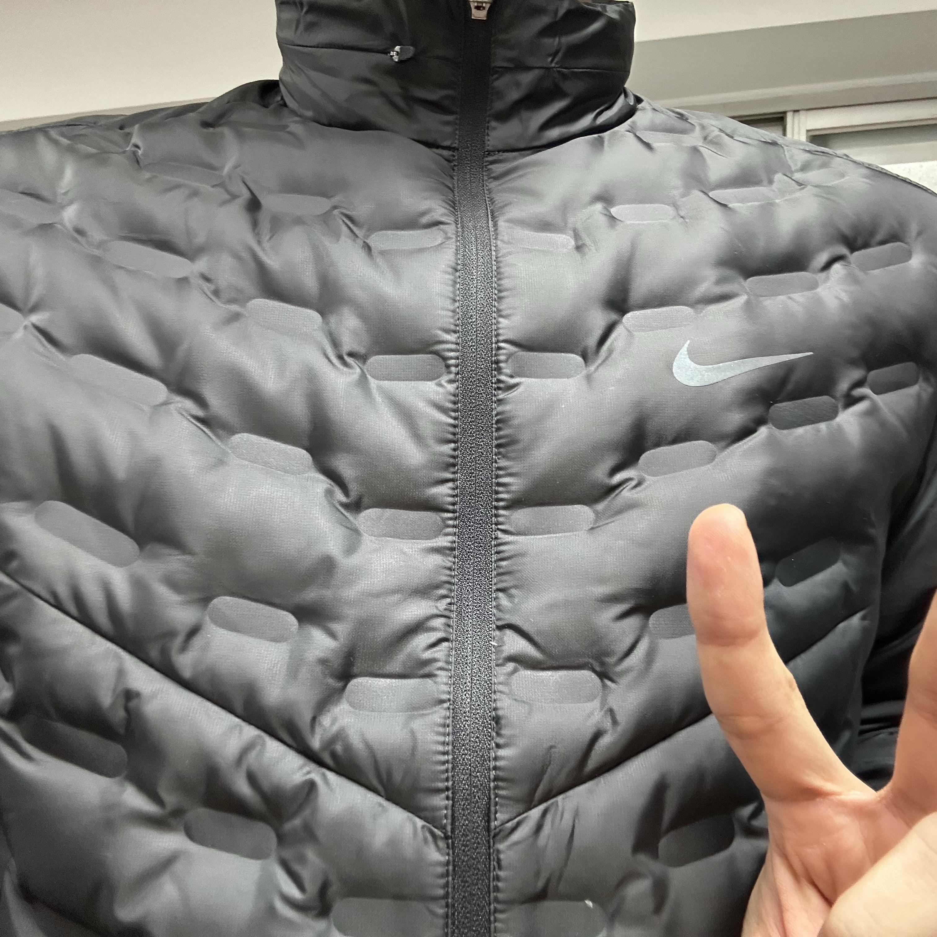 Nike Therma-Fit ADV Aeroloft Repel Down Running Jacket Black - Asia 착용 스타일 - 2