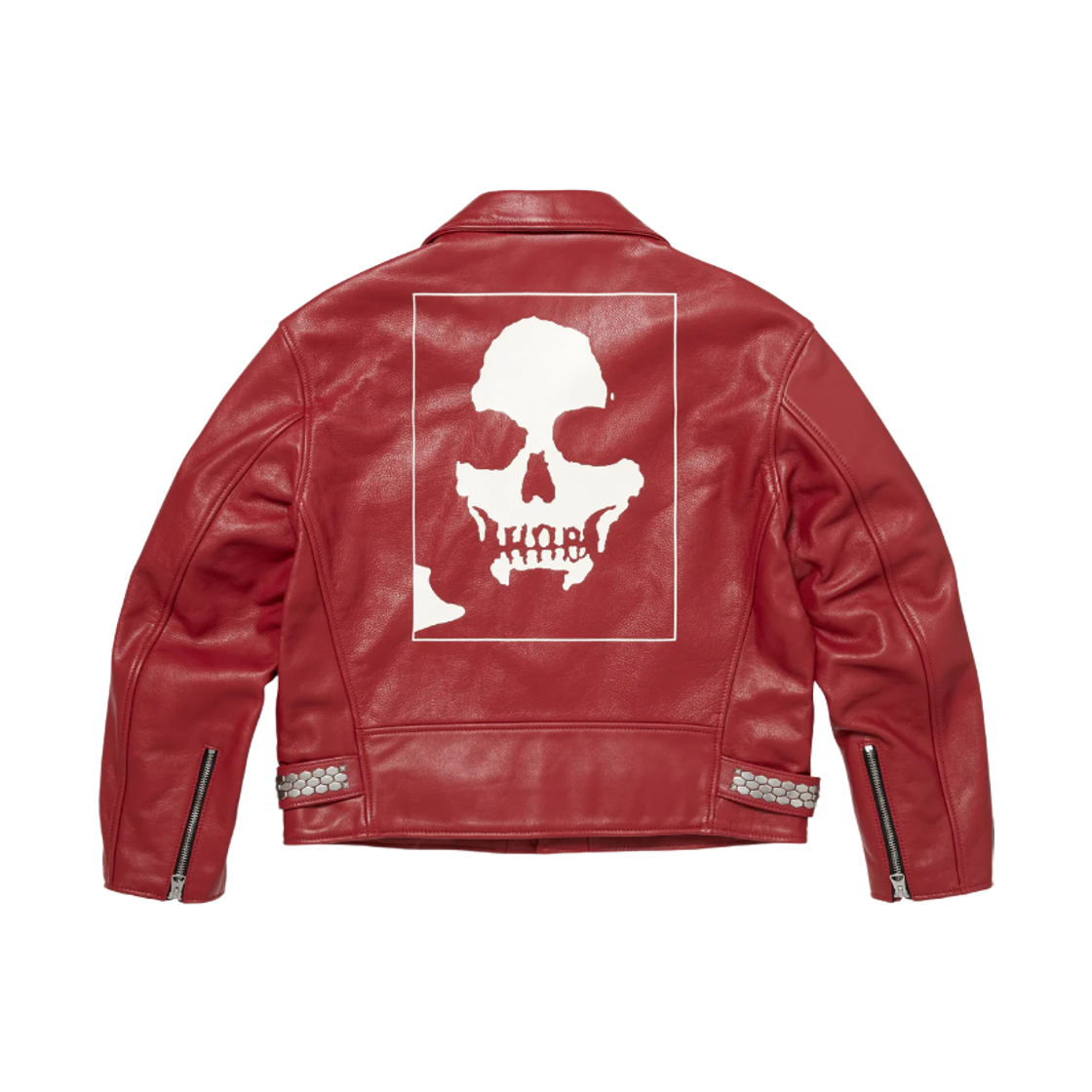 슈프림 x 넘버 나인 x 쇼트 퍼펙토 레더 자켓 레드 - 25FW(Supreme x Number (N)ine x Schott Perfecto Leather Jacket Red - 25FW) - 3