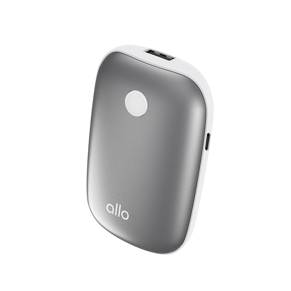 알로코리아 충전식 휴대용 조약돌 손난로 보조배터리 WM502 5,000mAh(AlloKorea rechargeable portable pebble hand warmer auxiliary battery 5,000 mAh)