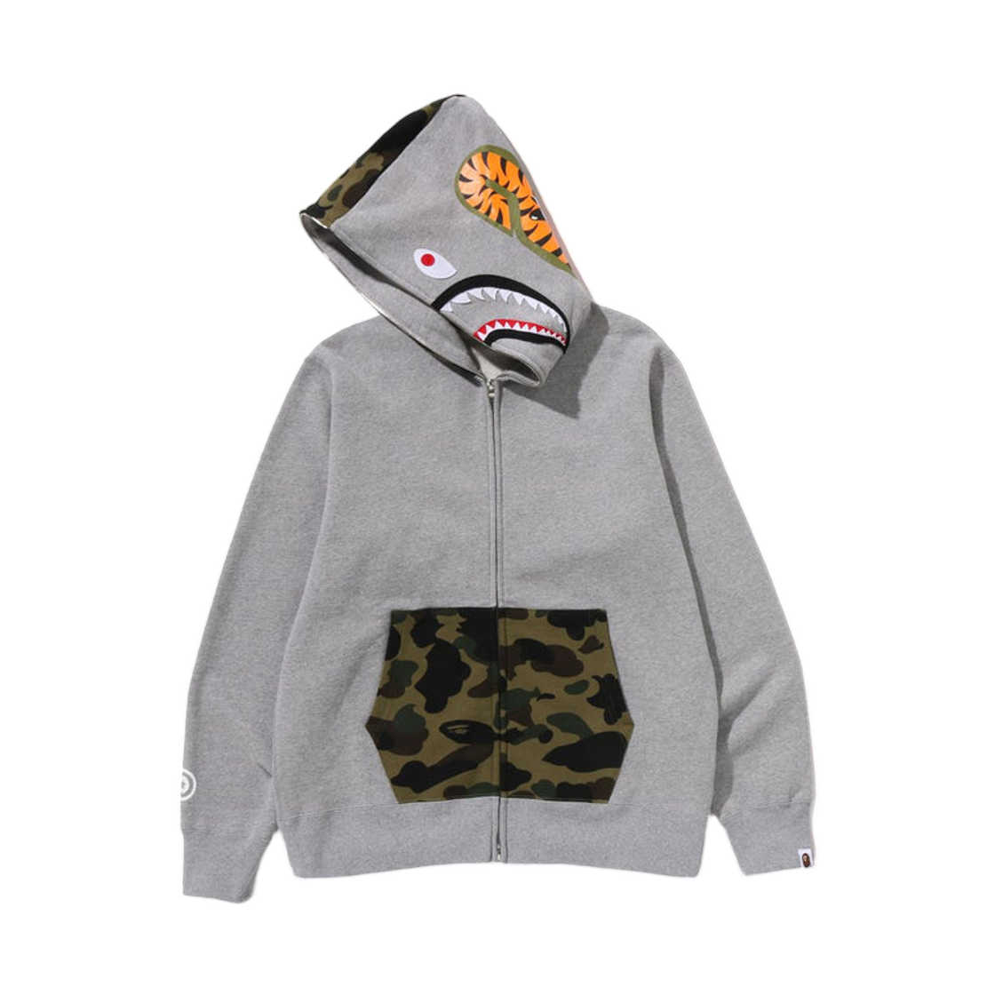 베이프 샤크 풀 집 후드 그레이(BAPE Shark Full Zip Hoodie Gray) - 2