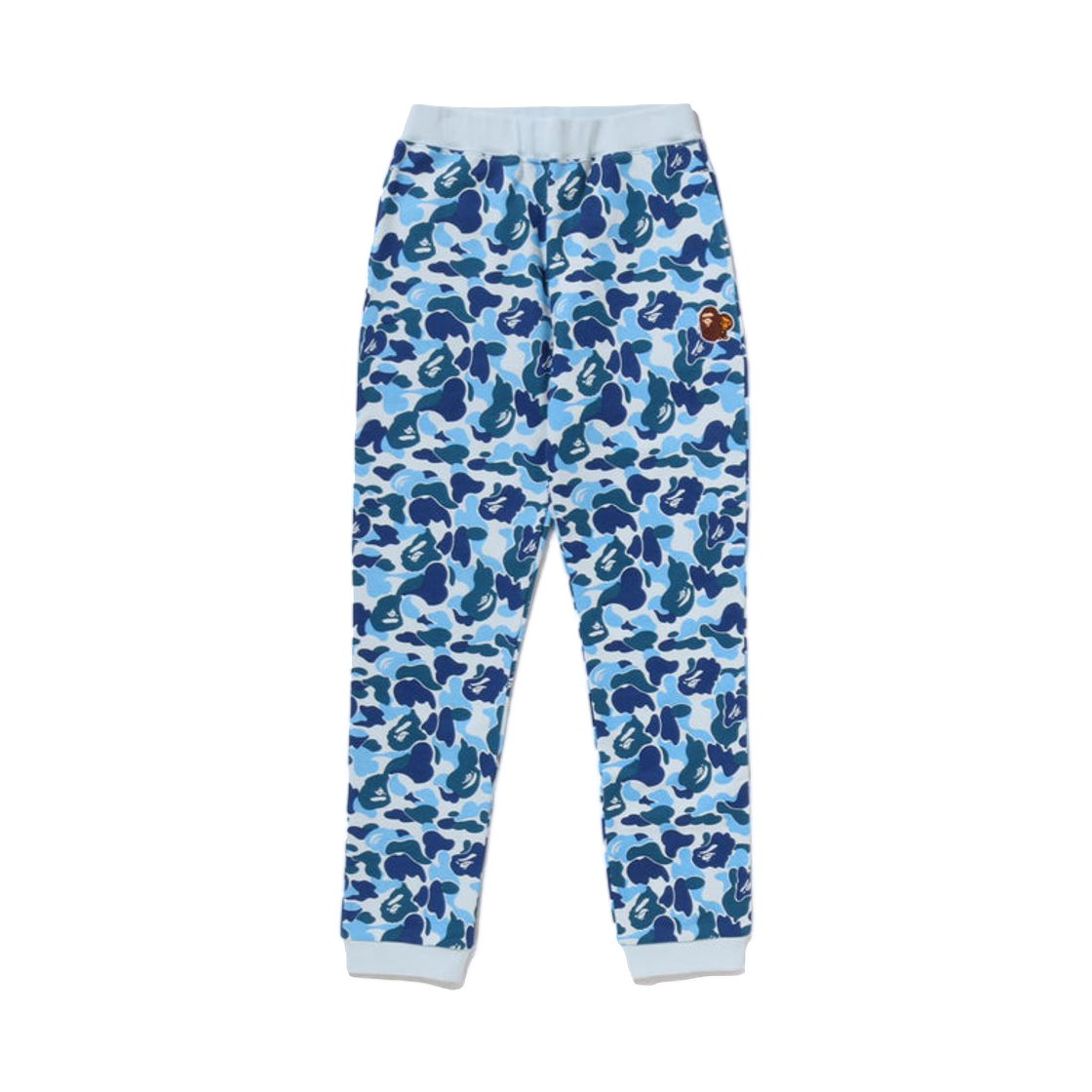 - (Kids) BAPE ABC Camo Ape & Milo One Point Sweat Pants Blue