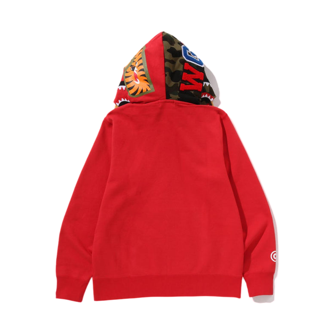 베이프 샤크 풀 집 더블 후드 레드(BAPE Shark Full Zip Double Hoodie Red) - 3