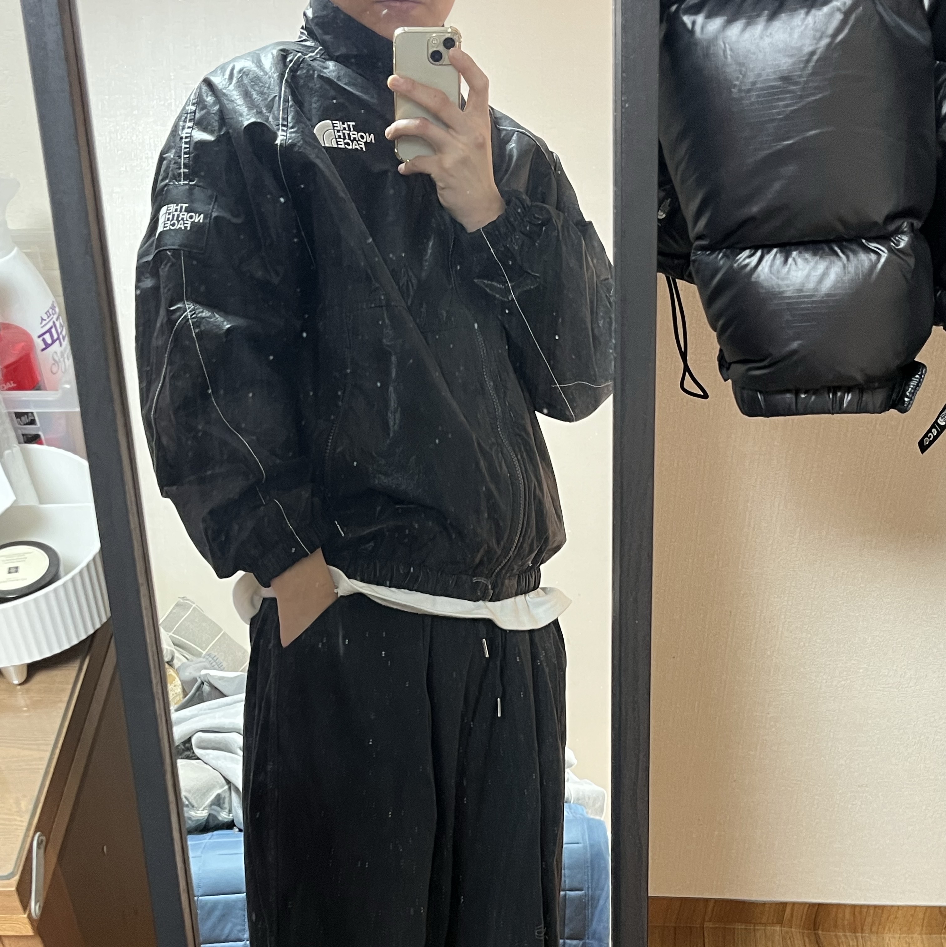 The North Face Olema Flash Jacket Black - 25FW 착용 스타일 - 2
