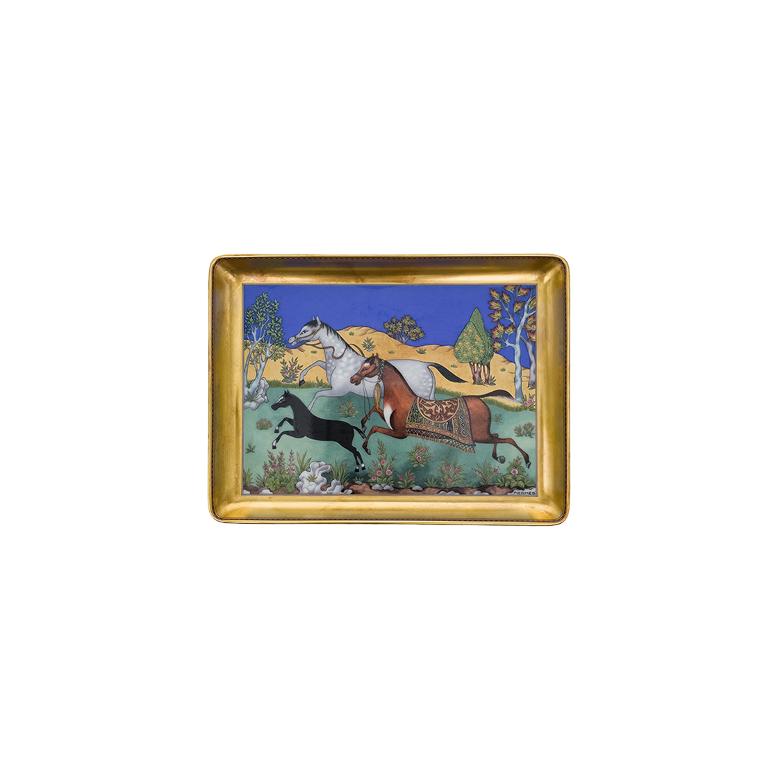 에르메스 슈발도리앙 트레이 멀티컬러 (5HA1284)(Hermes Cheval d'Orient Multi-Color Tray)