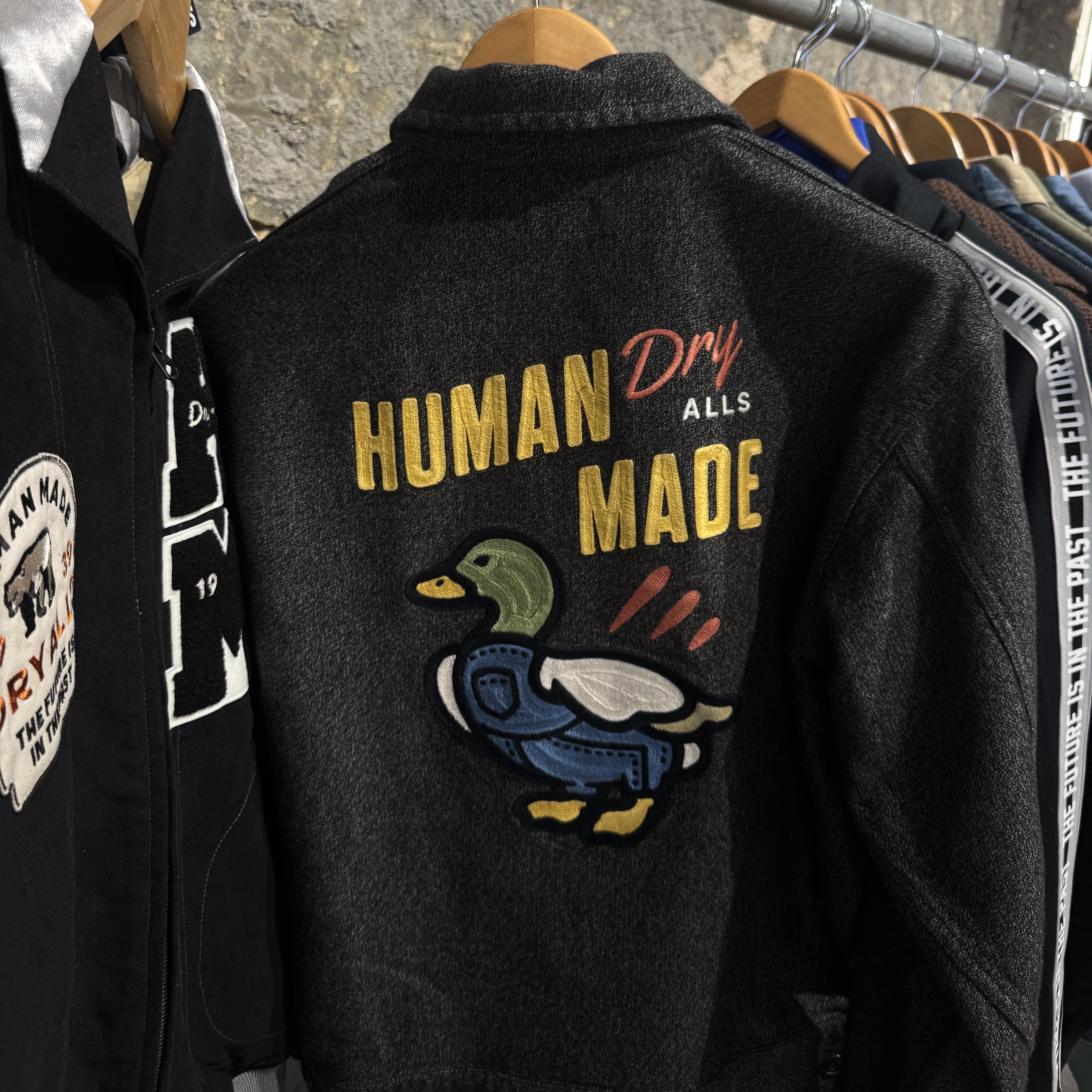 Human Made Zip-Up Work Jacket Gray 착용 스타일 - 3