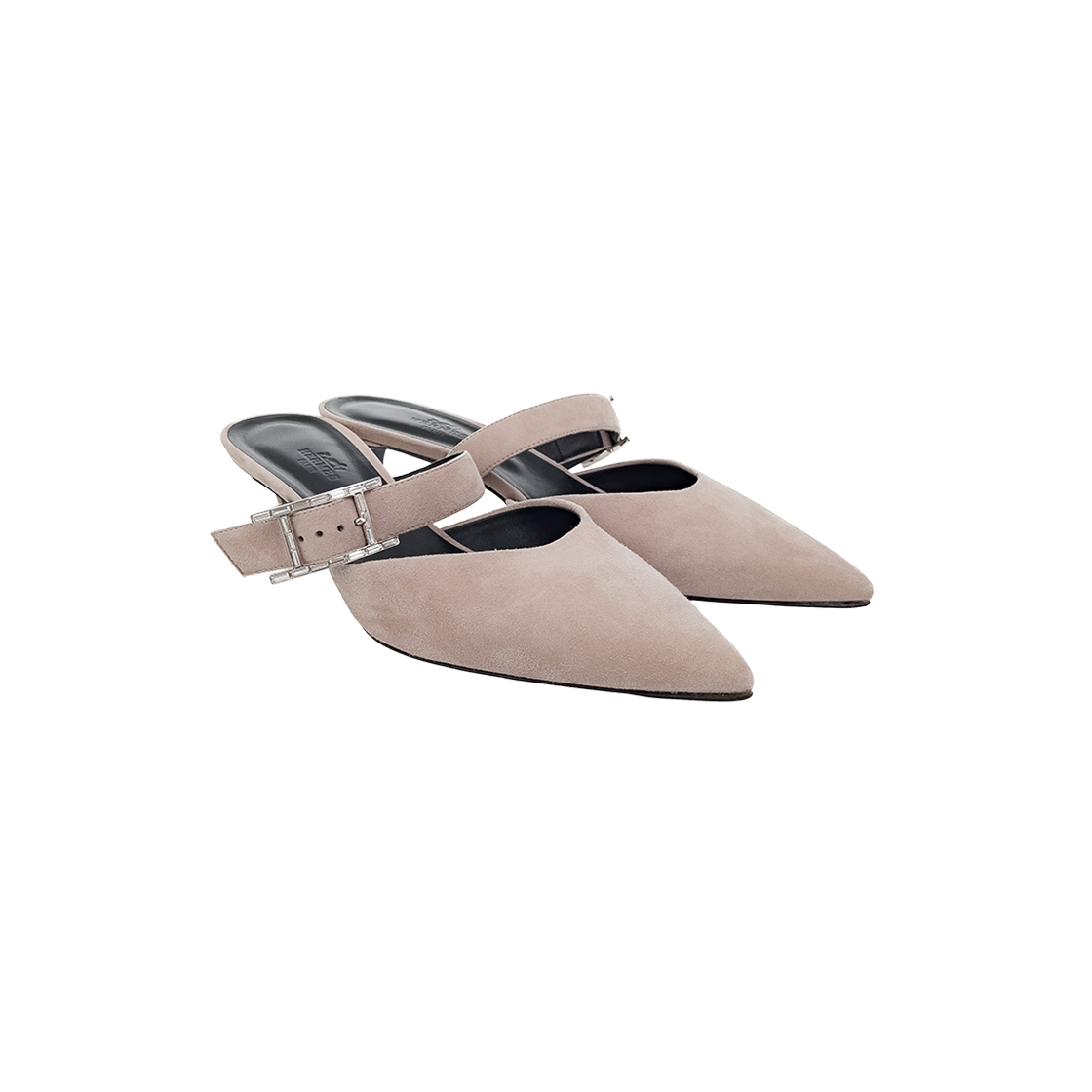 IT4TN7DOGESN Hermes Blink Mule 38 Beige Rose