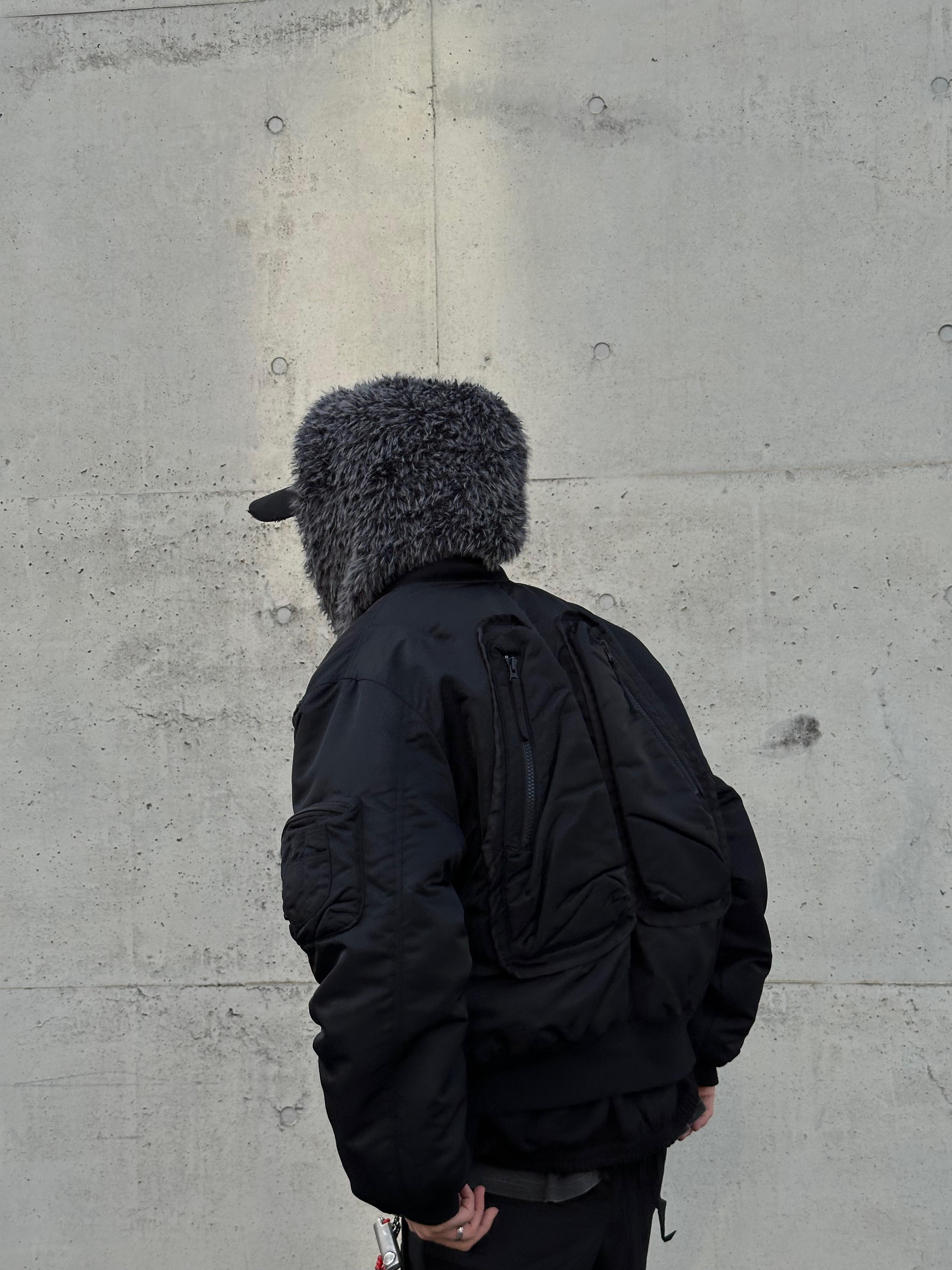 Wapworks Wide Safety Cargo Pants Black, Converse x Drkshdw Turbowpn Black Cream 착용 스타일 - 1