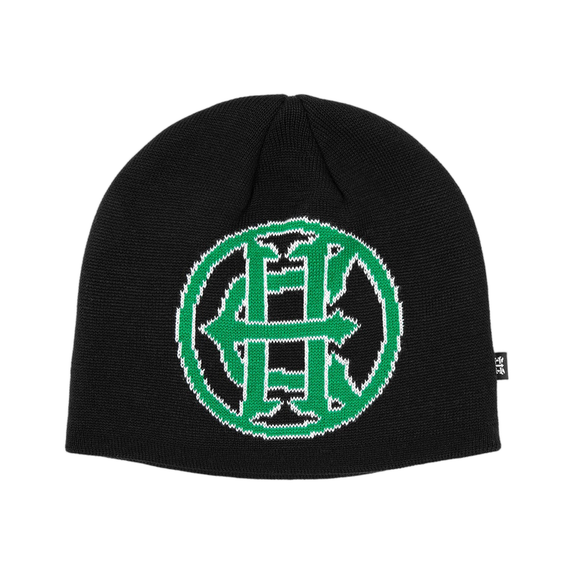 허프 x 에비센 크로스 로고 비니 블랙(HUF x Evisen Cross Logo Beanie Black)