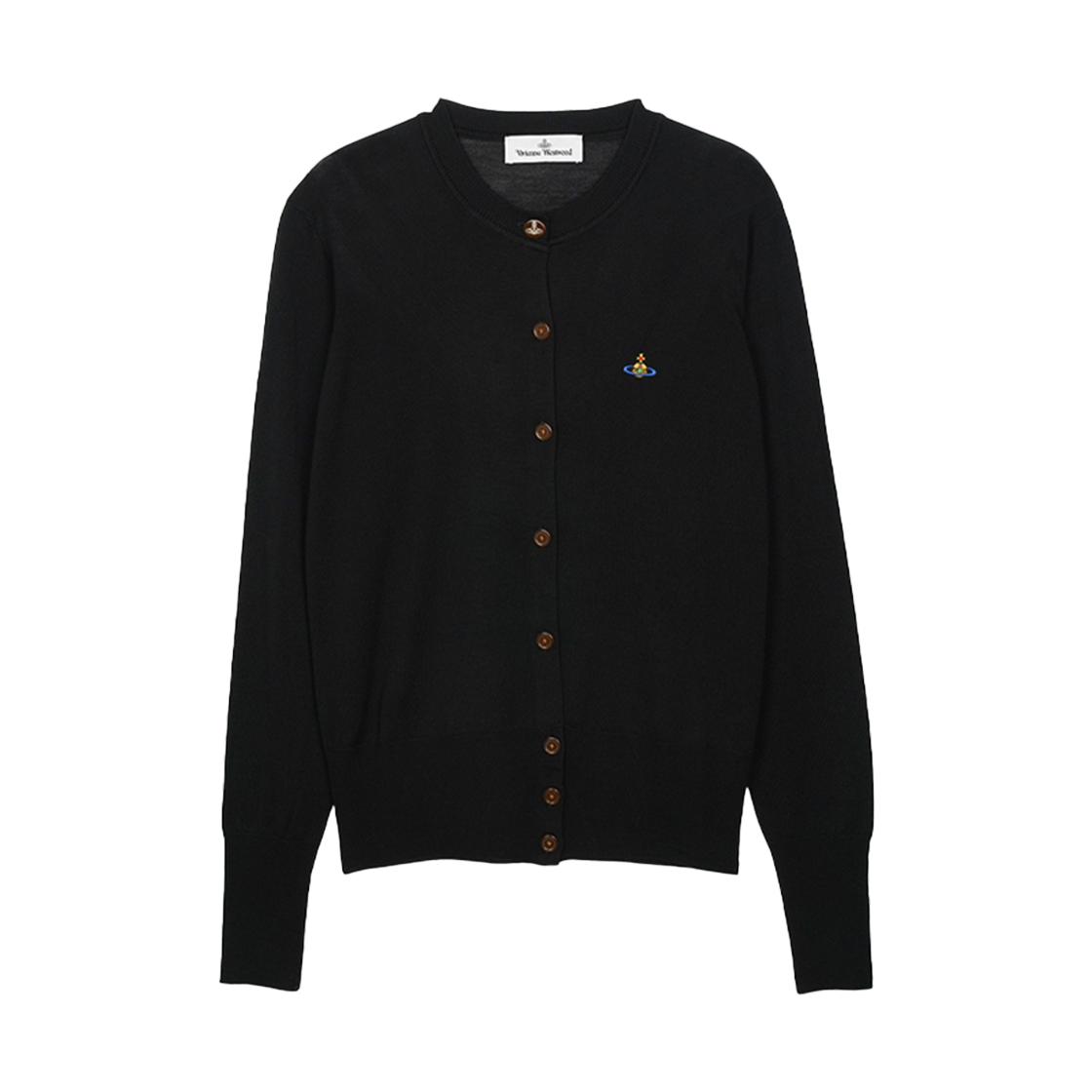 1803002P-Y001A-N402 [20% 쿠폰] (W) Vivienne Westwood Bea Wool Silk Cardigan Black